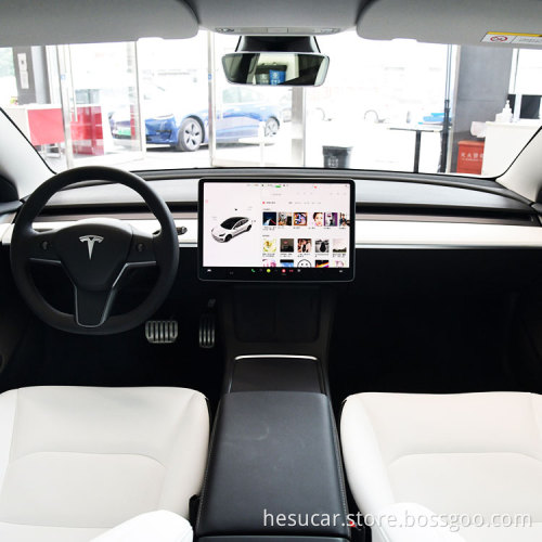 Vendite di alta qualità in veicoli elettrici puri di stocksecond in Cina Vendite di berline EV ad alta velocità EV di auto a sinistra di Tesla Modello 3